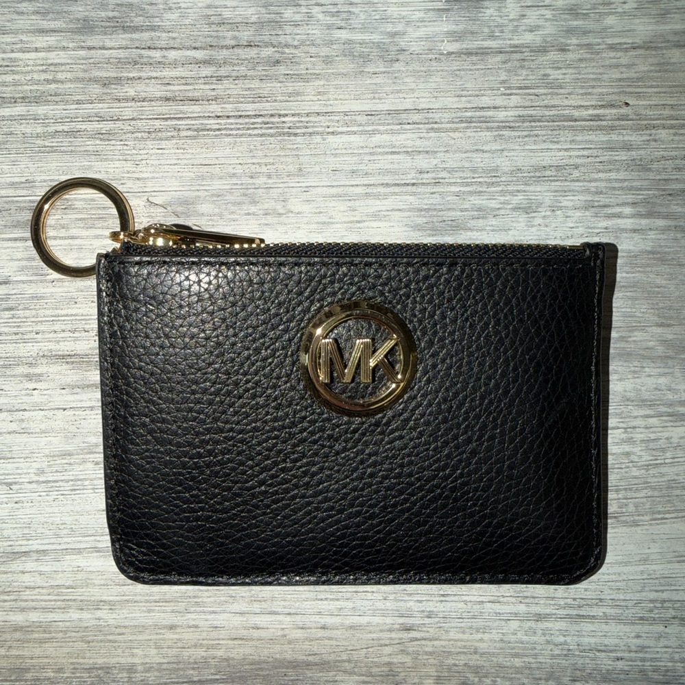 Michael Kors Black Leather Card Holder